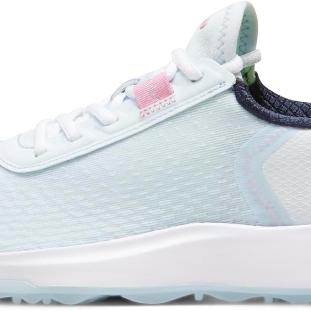 Women’s Fusion Crush Golf Shoes Icy Blue Pink Faux Leather Size 9 Waterproof